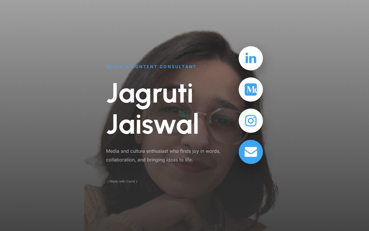 Carrd profile picture for @jagruti